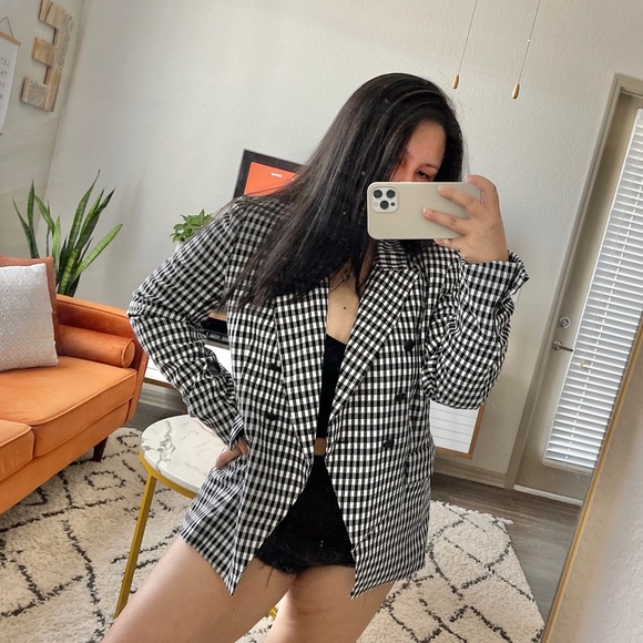 Maison d’ Amélie Paris Gingham Blazer - Picture 3 of 12